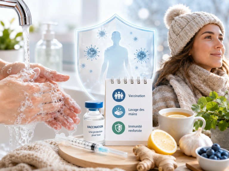 Prévention des infections hivernales : lavage des mains, vaccination et immunité