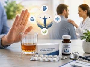 alcool dépendance sevrage traitement médicamenteux