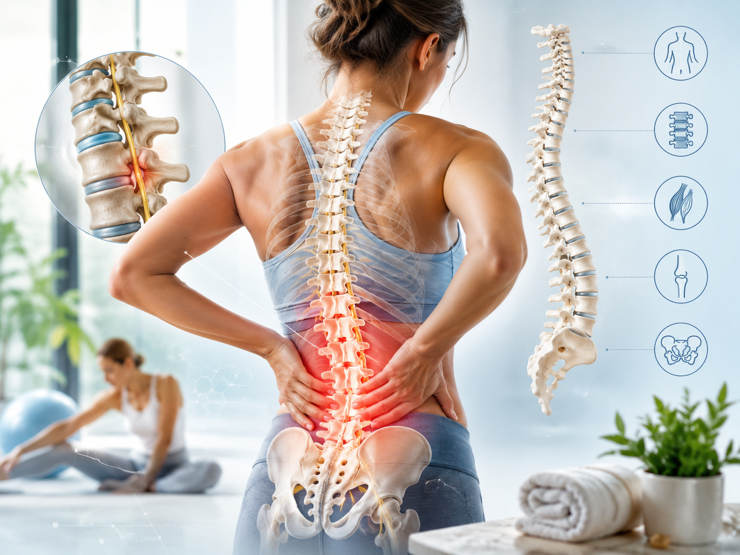 lombalgie commune anatomie colonne vertébrale schéma