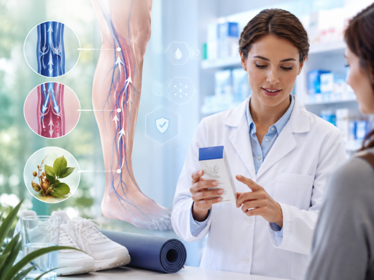 veinotoniques jambes lourdes mécanisme d'action pharmacien