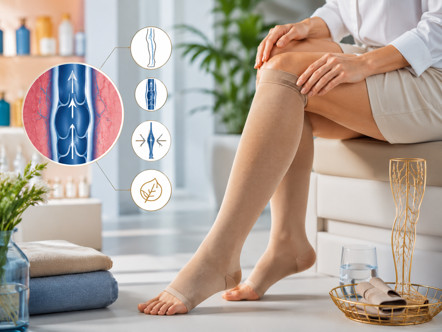 compression veineuse médicale bas de compression jambes