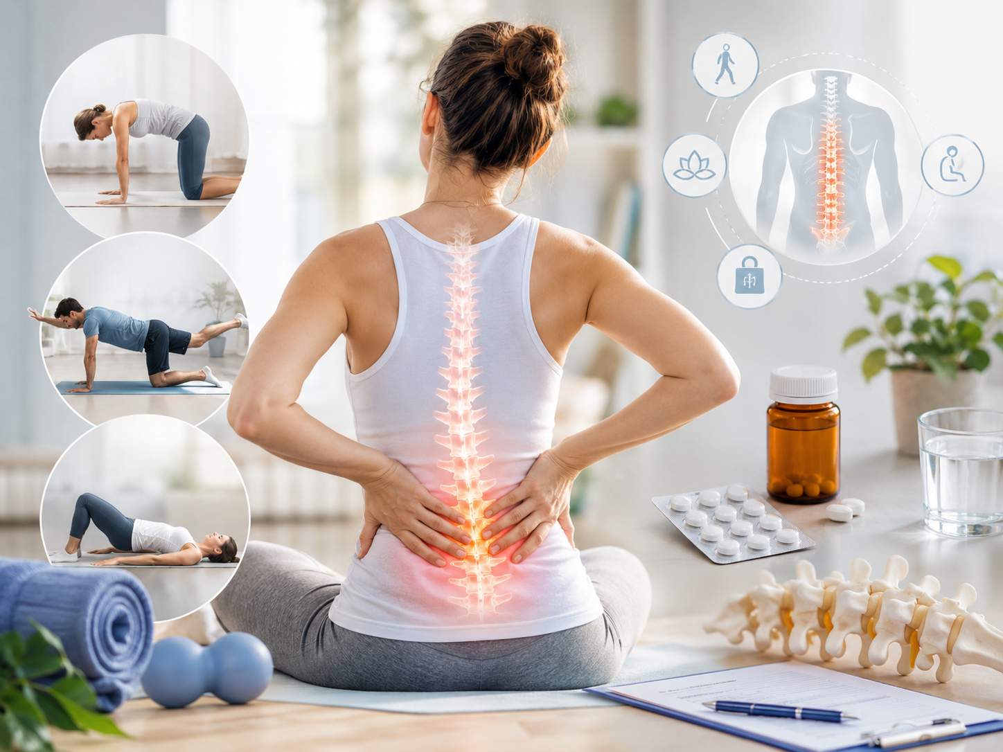Lombalgies traitement exercices et médicaments recommandations HAS