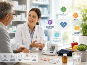 antihypertenseurs conseils pharmacien tensiomètre classes médicaments