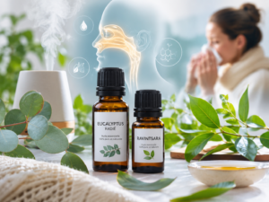 huiles essentielles rhume sinusite flacon eucalyptus ravintsara
