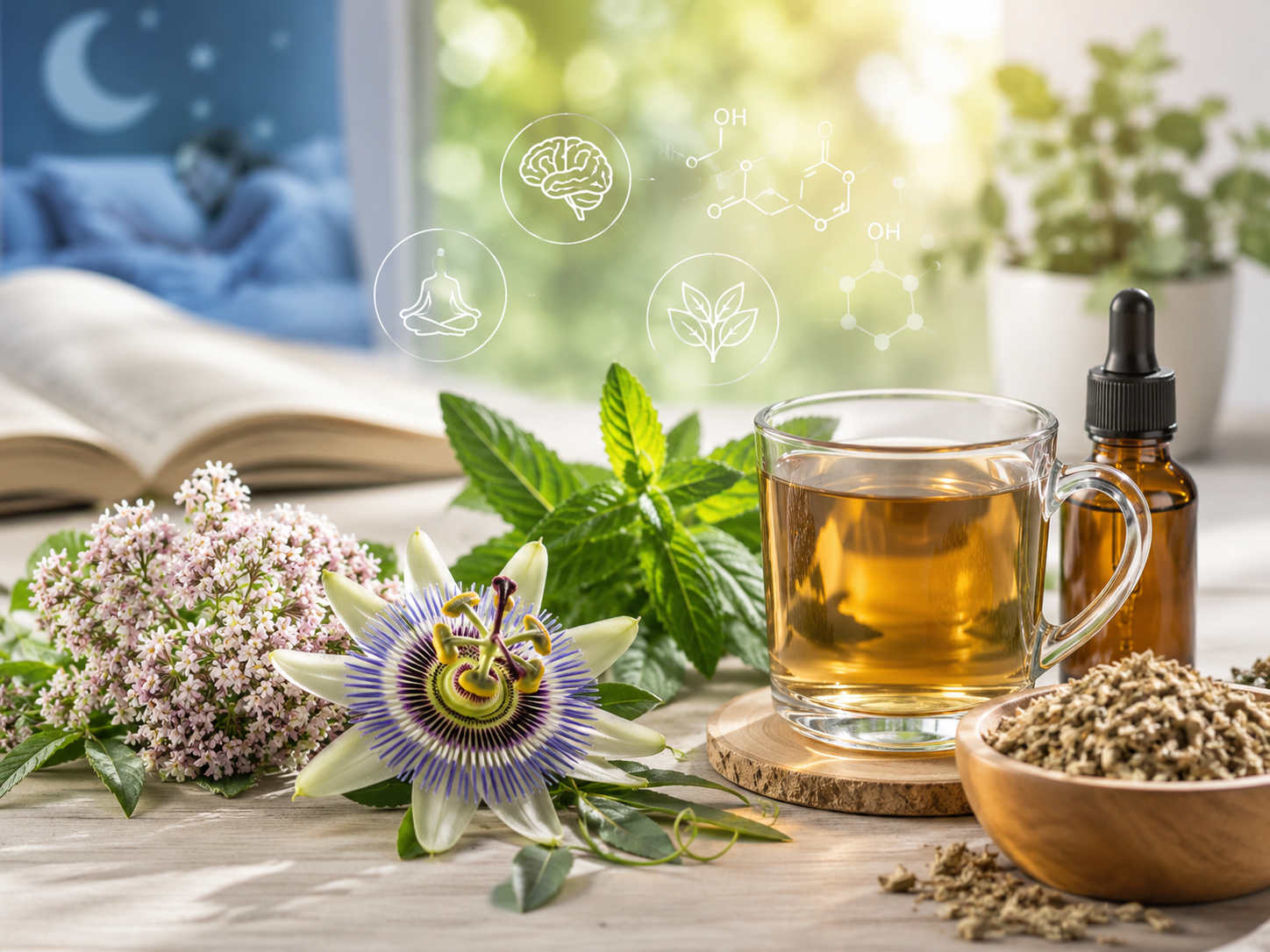 plantes sommeil insomnie valériane passiflore mélisse phytothérapie