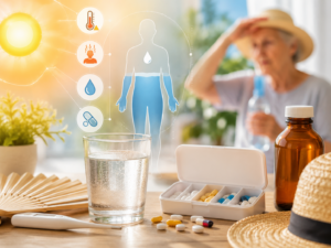 canicule médicaments risques déshydratation coup de chaleur
