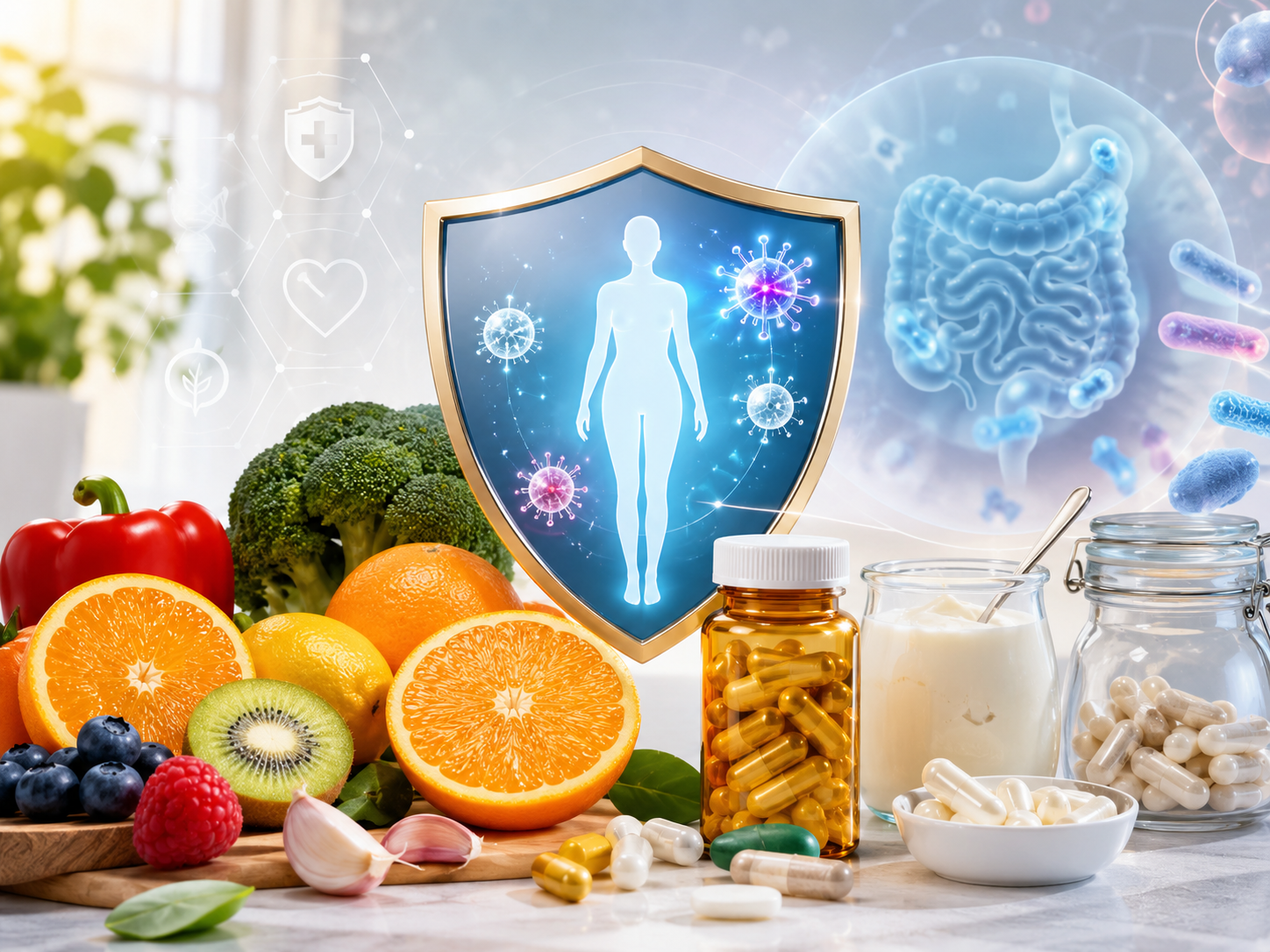 défenses immunitaires naturelles vitamines et probiotique