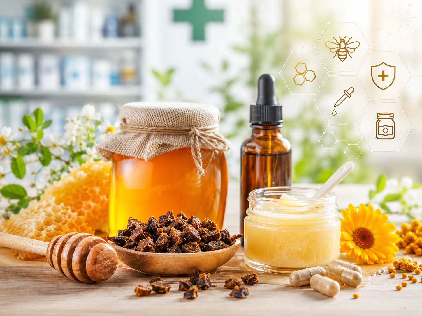 produits de la ruche miel propolis gelée royale pharmacie