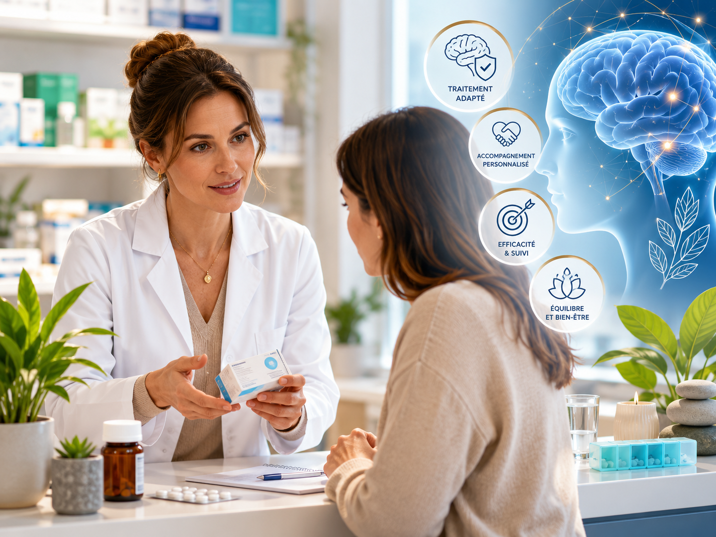 trouble anxieux traitement médicamenteux pharmacien conseil
