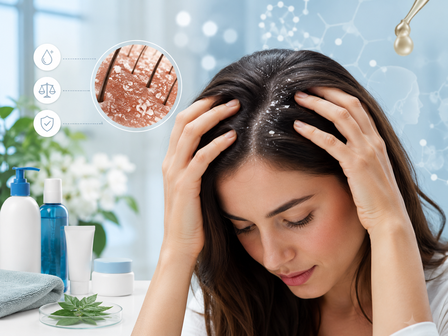 dermatite séborrhéique pellicules cuir chevelu traitement