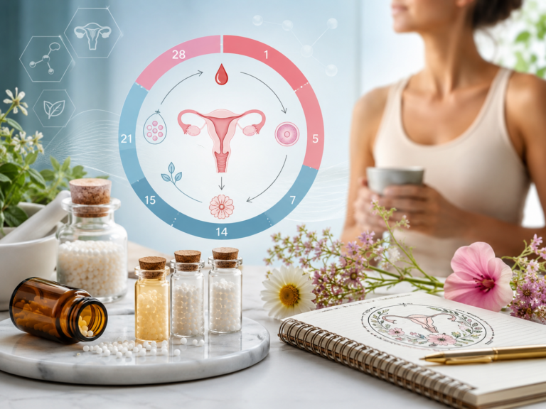 fertilité féminine homéopathie et cycle menstruel schéma