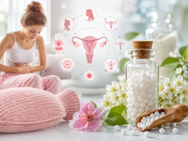 homéopathie règles douloureuses granules cycle féminin