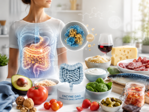 intolérance histamine aliments riches DAO enzyme intestin