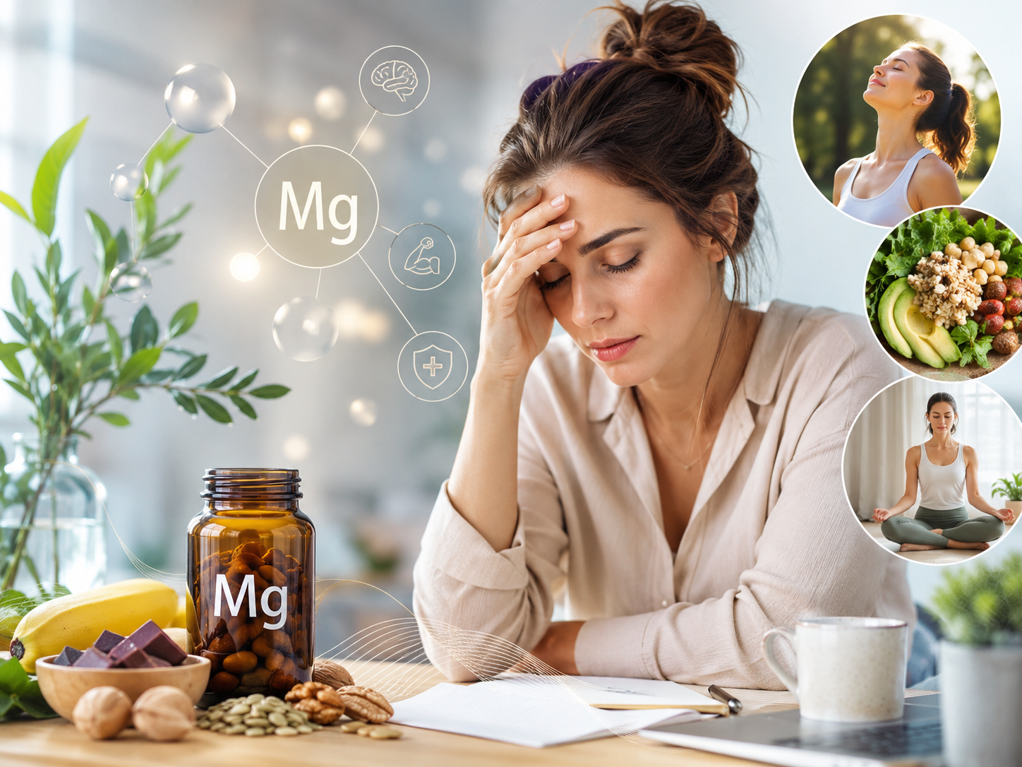 magnésium stress chronique femme fatiguée bien-être