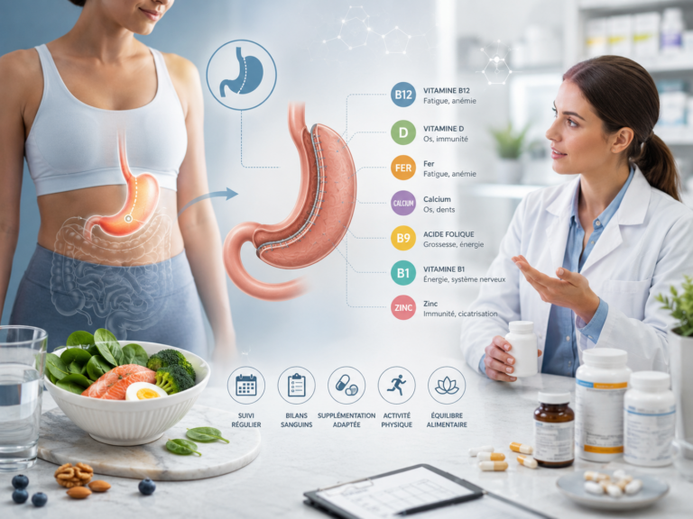 sleeve gastrectomie carences vitaminiques schéma pharmacien