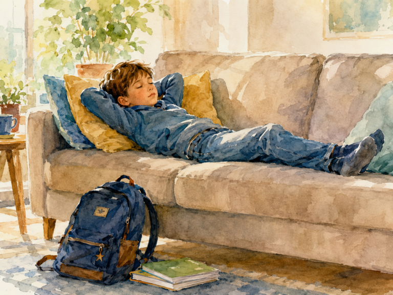 enfant fatigué aprÚs l'école