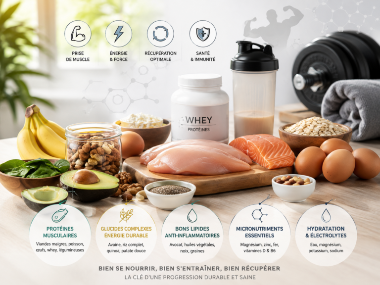 micronutrition musculation aliments et compléments pour la prise de muscle et la récupération