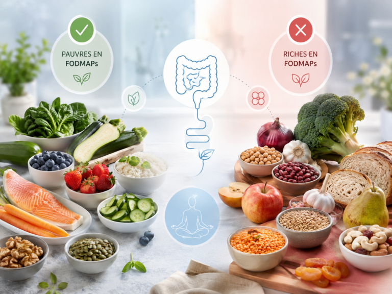régime FODMAP aliments pauvres et riches en FODMAPs pour une digestion apaisée
