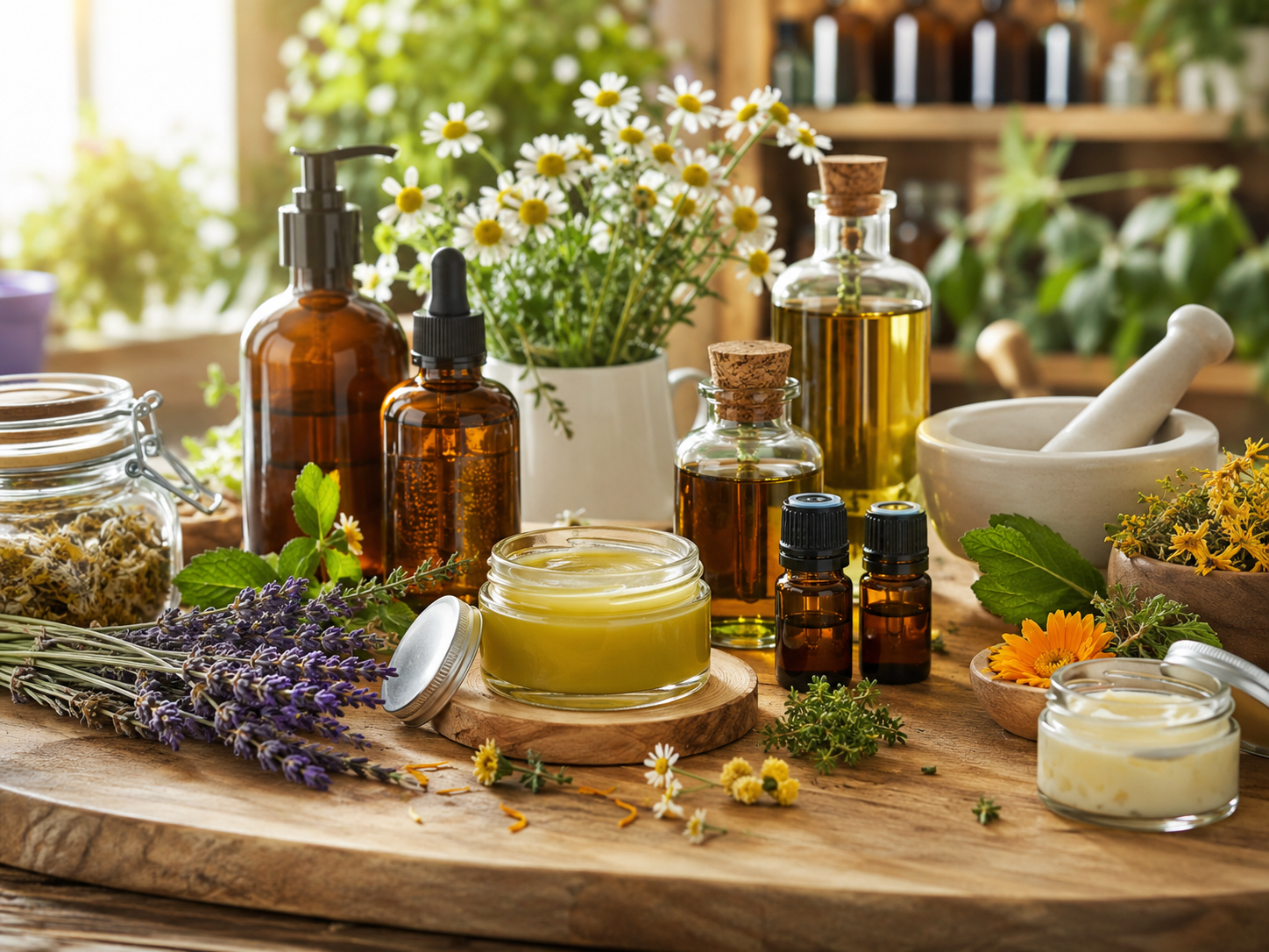 remèdes maison à faire soi-même avec des plantes, des huiles végétales, des huiles essentielles