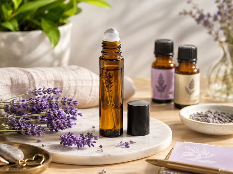 roll-on anti-stress maison aux huiles essentielles de lavande
