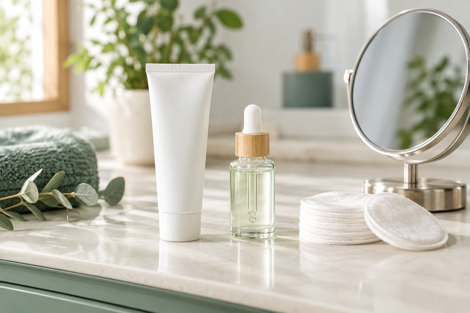 Tube de dentifrice et sérum anti-imperfections